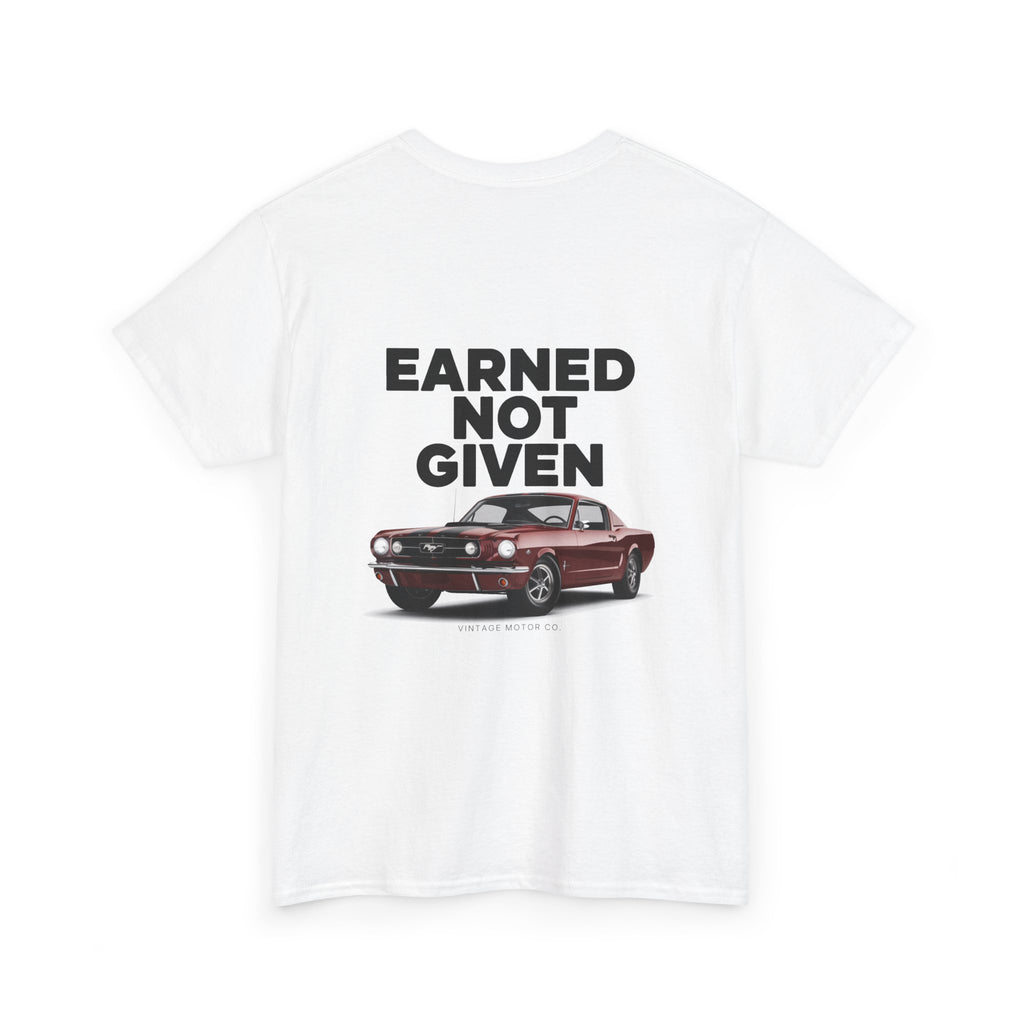 Ford Mustang 'Earned Not Given' Vintage Muscle Car Tee