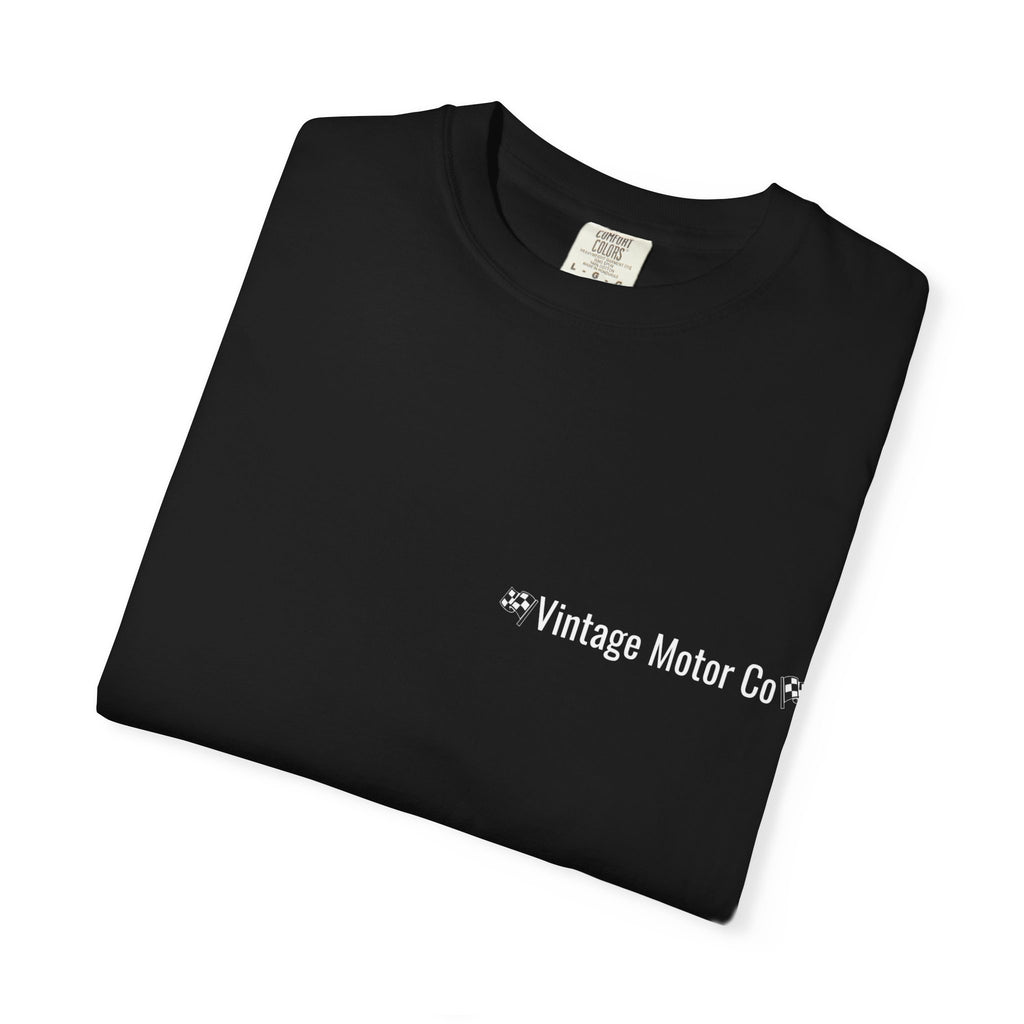 R34 Skyline Blue Car Tee — Vintage Motor Co. Graphic T-Shirt