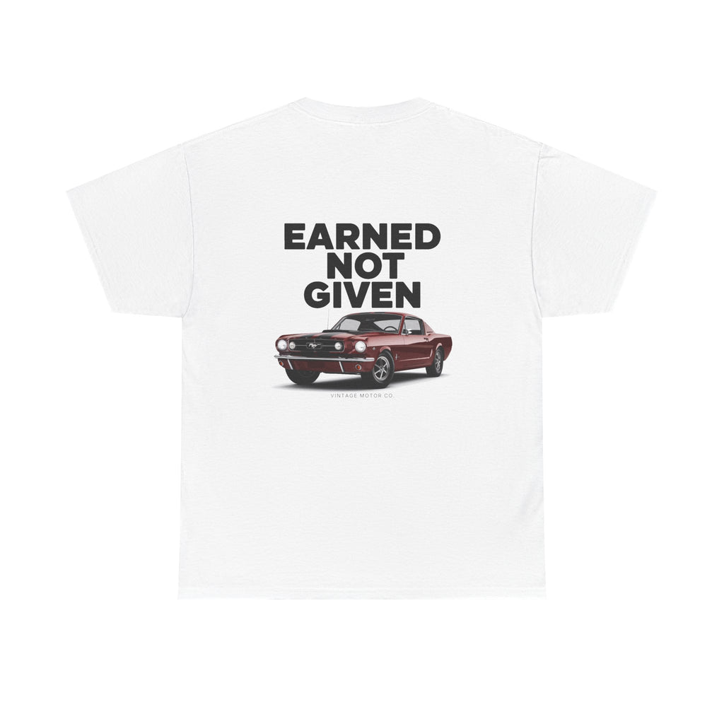 Ford Mustang 'Earned Not Given' Vintage Muscle Car Tee